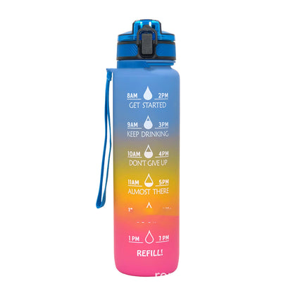 Sports Frosted Gradient Water Bottle - MBKLuxe